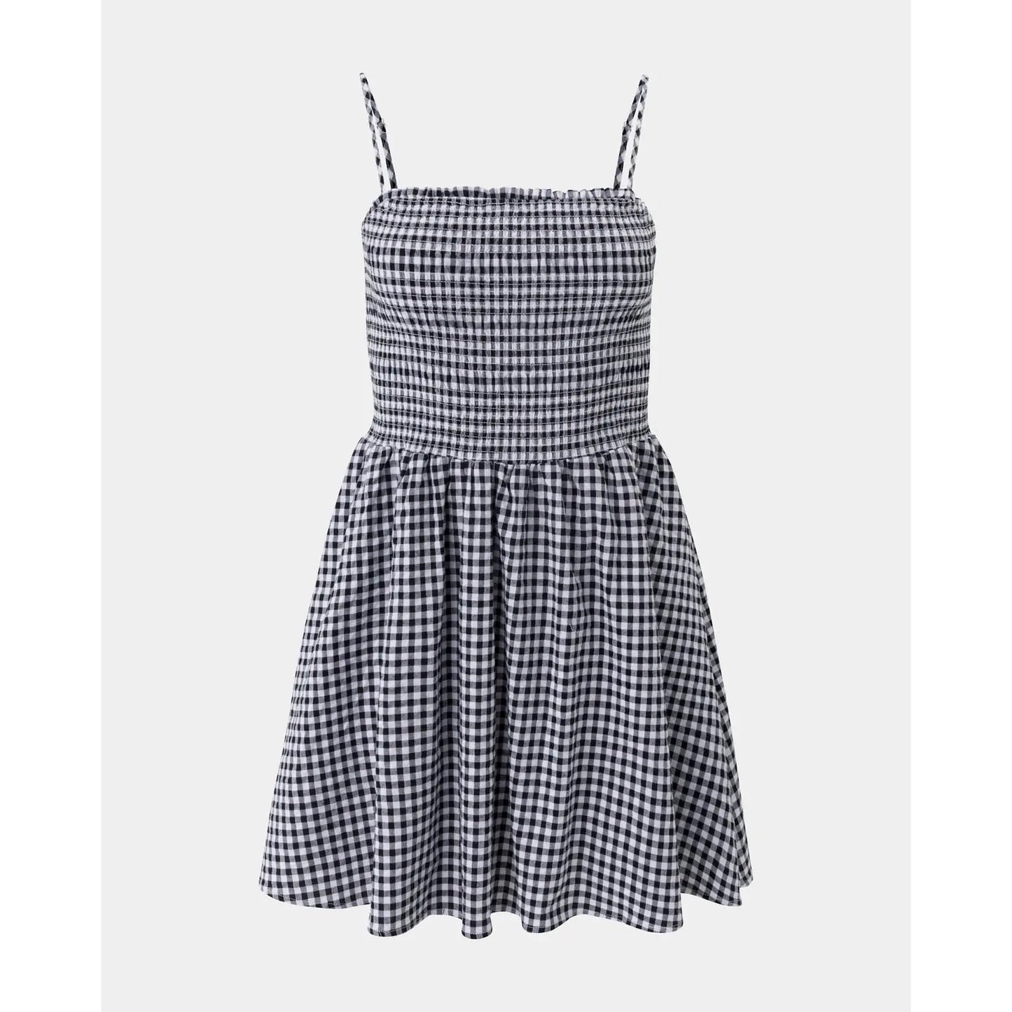 Gingham Fit & Flare Dress