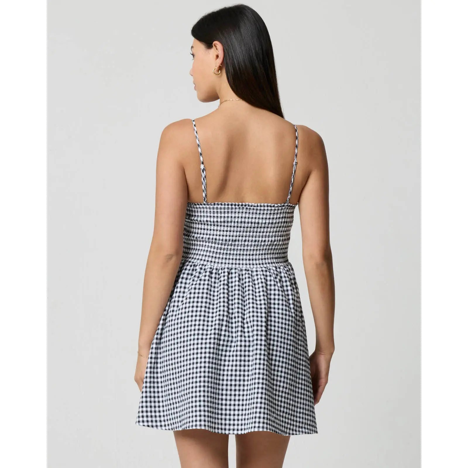 Gingham Fit & Flare Dress
