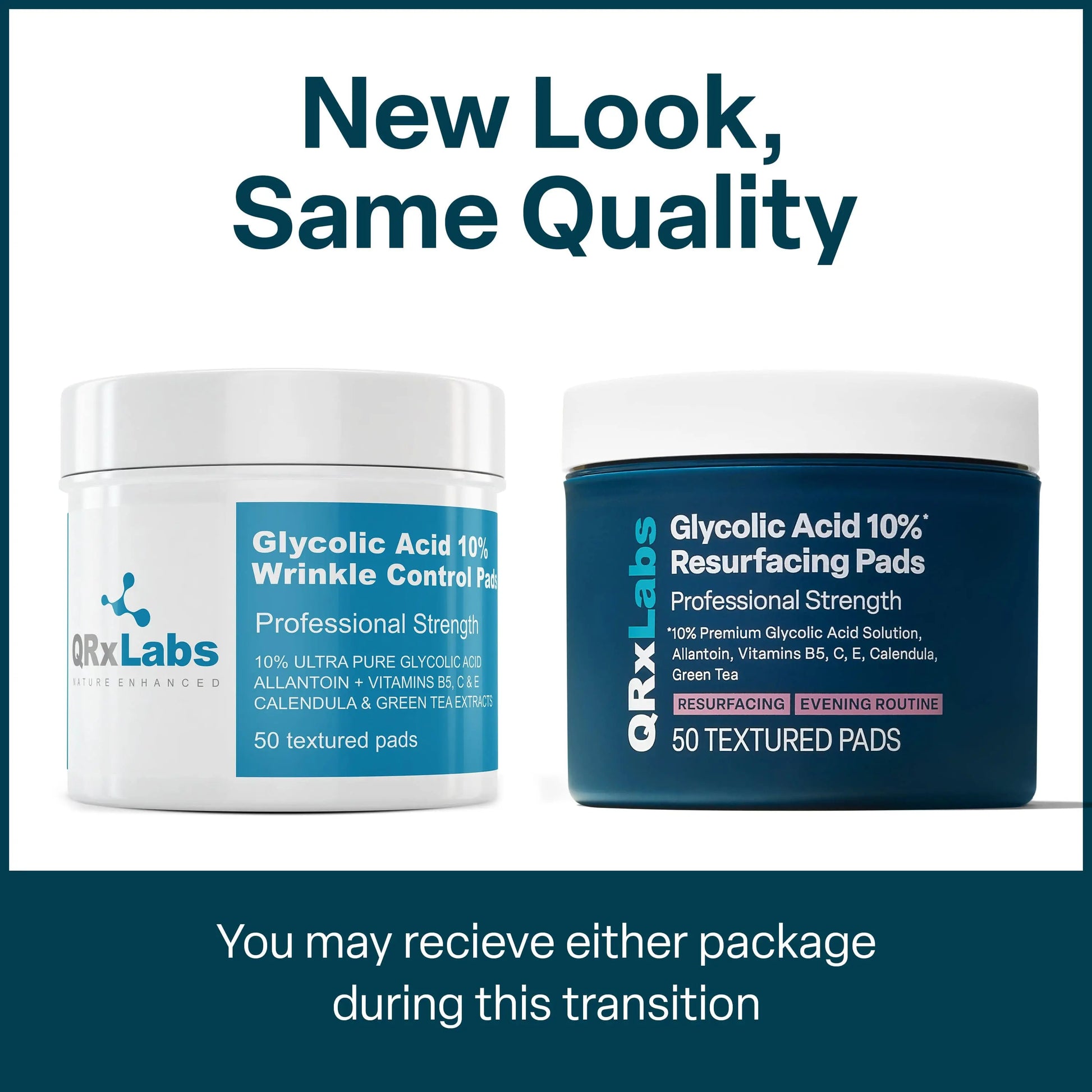 10% Glycolic Acid Resurfacing Pads Cosmetics Dark