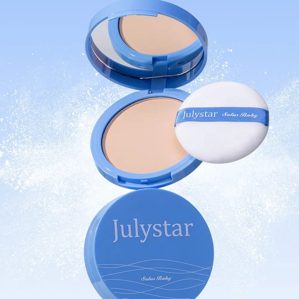 Oil Control Setting Face Powder Compact, Pressed Matte Formula for Oily Skin, Waterproof Daily Makeup Tool for Commuting and Travel
