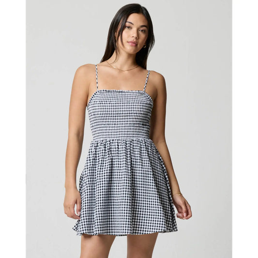 Gingham Fit & Flare Dress