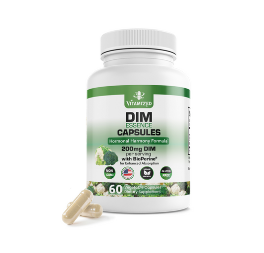 DIM Estrogen Supplement for Hormonal Balance, Skin Health, and Menopause Support | Vitamized