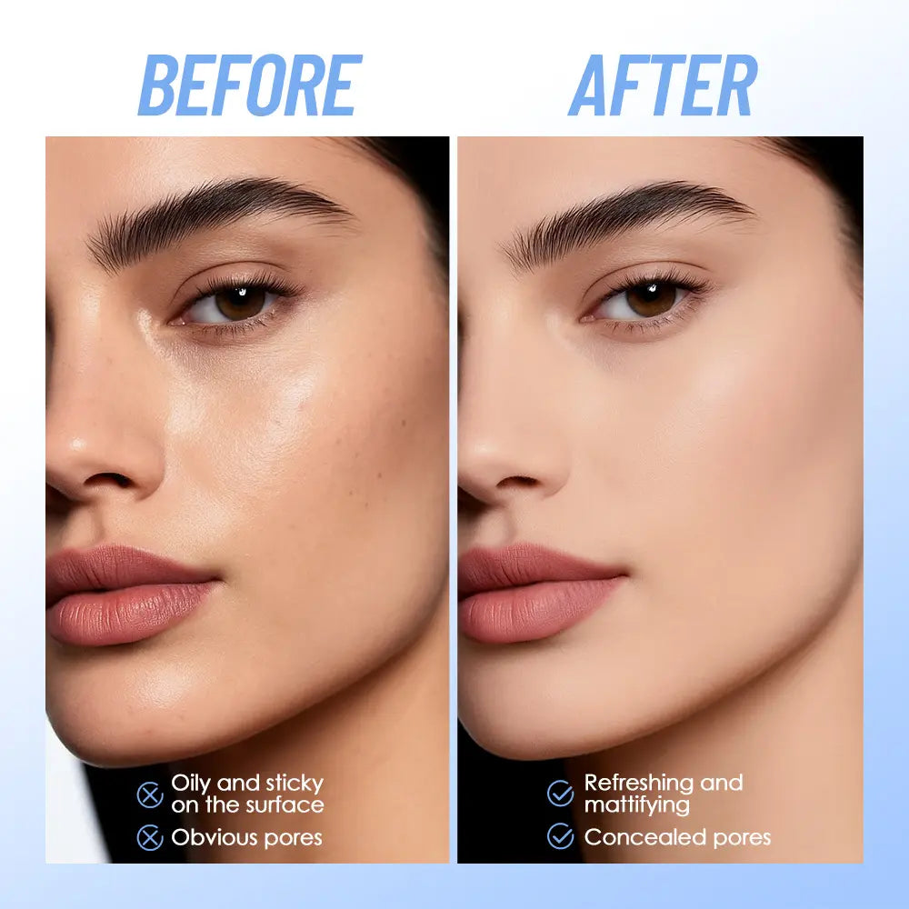 Oil Control Setting Face Powder Compact, Pressed Matte Formula for Oily Skin, Waterproof Daily Makeup Tool for Commuting and Travel