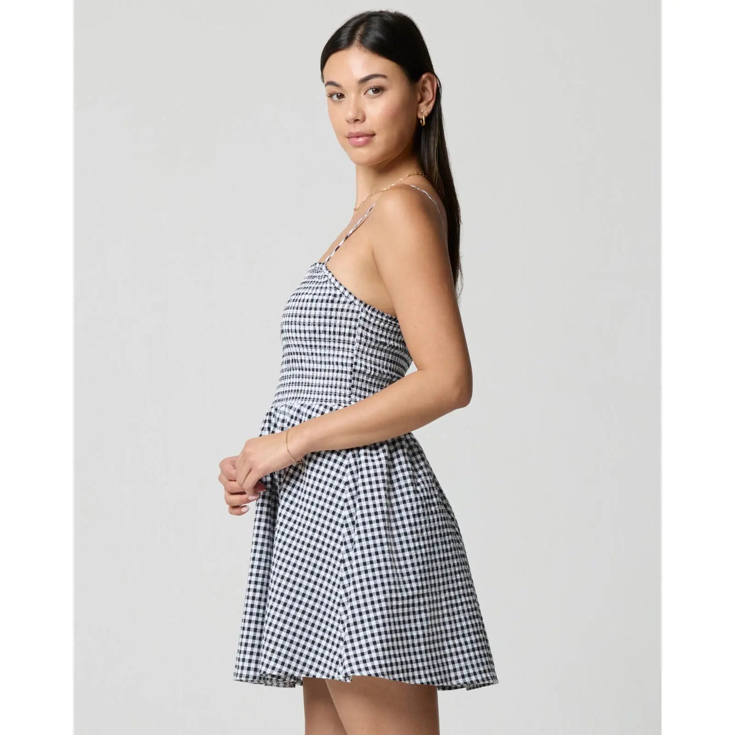Gingham Fit & Flare Dress