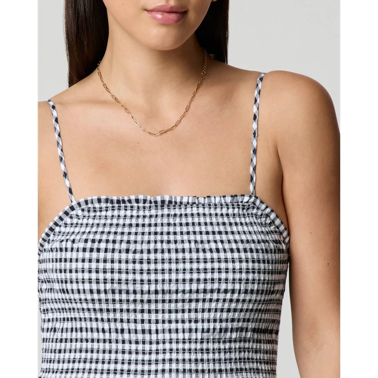Gingham Fit & Flare Dress