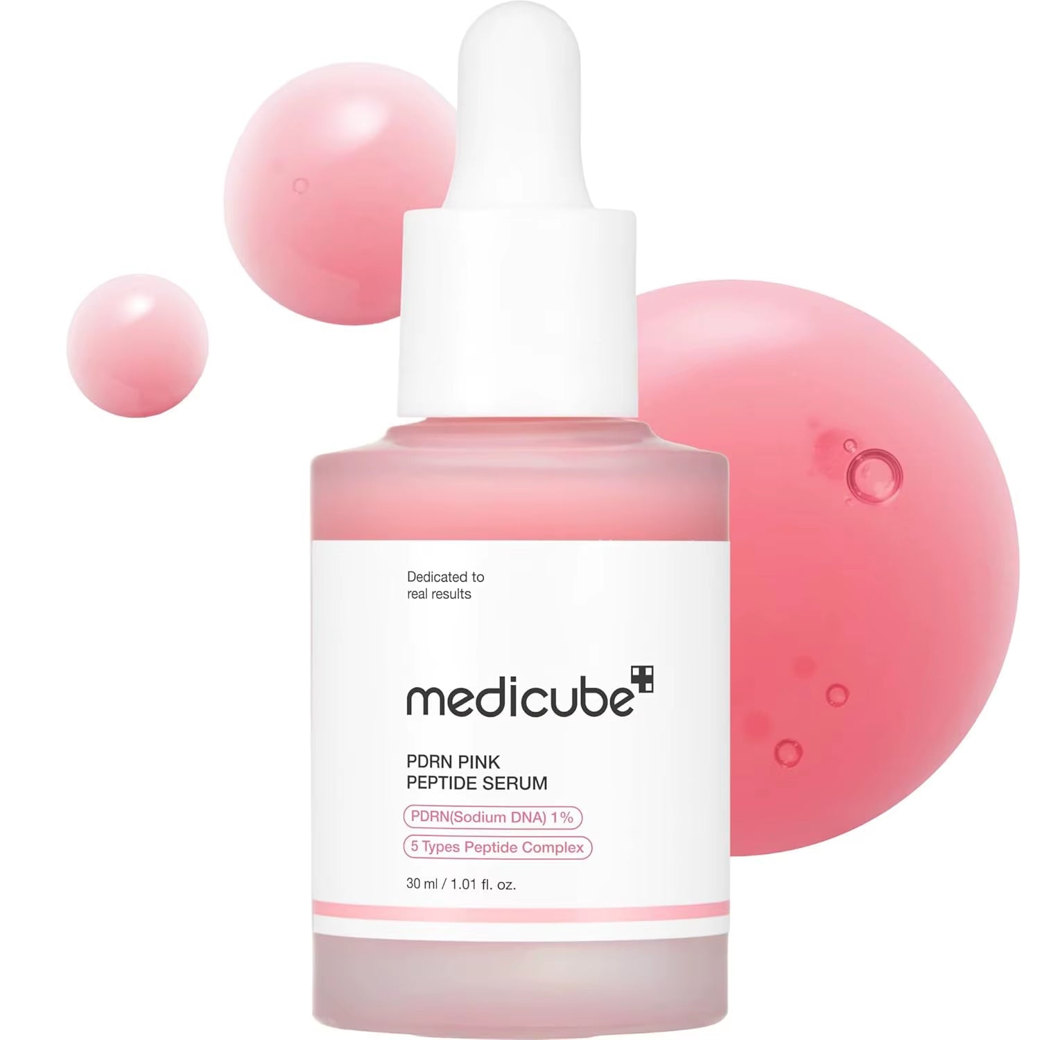 Medicube Salmon Dnapink Peptide Serum, Pink Glow Serum, Peptide, Niacinamide, Hydrating Moisturizing & Firming Uneven Skin Serum