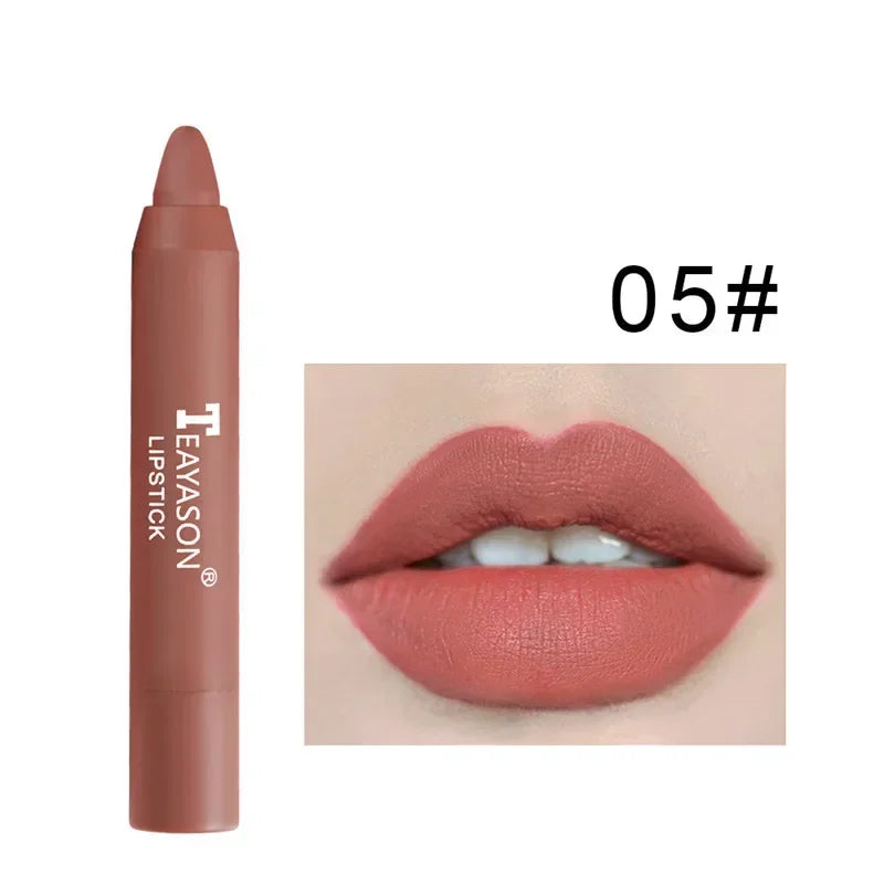 3Pcs/Set Velvet Matte Lipsticks Set Long Lasting Waterproof Sexy Red Nude Lip Stick Tint Pen Natural Makeup Beauty Cosmetic