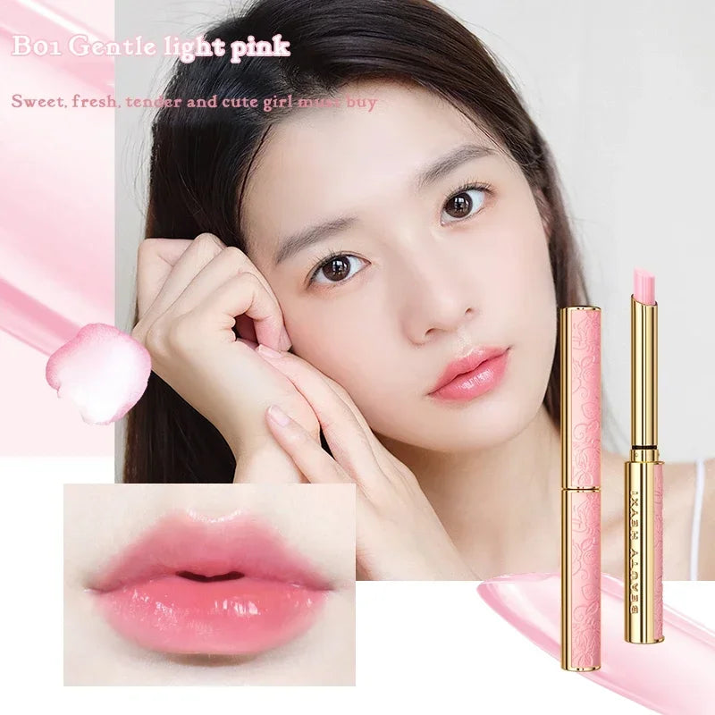 Lambskin Satin Heel Temperature Change Lip Balm, Jelly Lipstick, Non-Stick Cup, Fake Makeup Artifact, Discoloration Lipstick