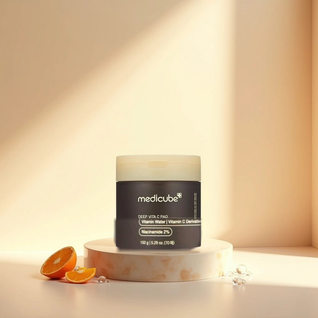 Medicube Deep Vita C Brightening Pads – Dark Spot Correcting Toner (70 Pads)
