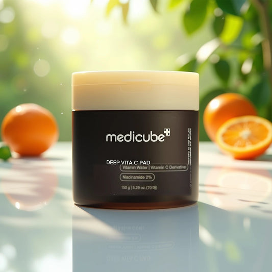 Medicube Deep Vita C Brightening Pads – Dark Spot Correcting Toner (70 Pads)